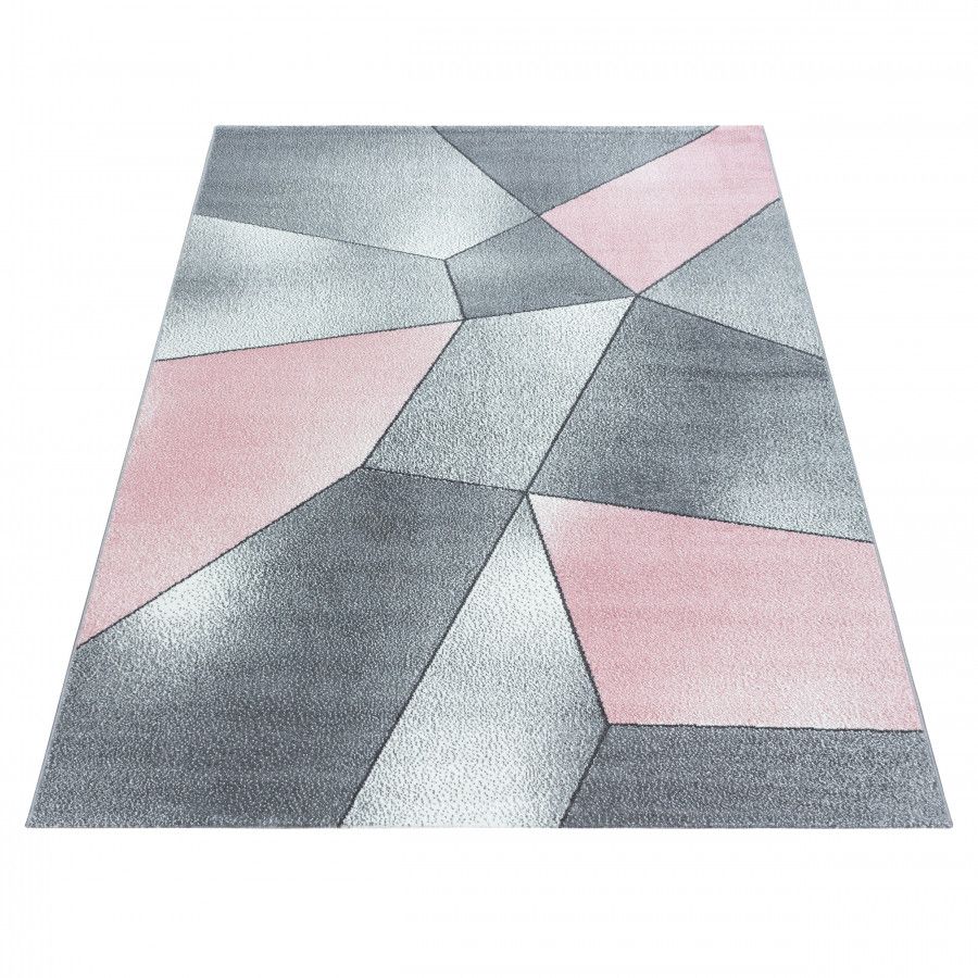 Ayyildiz Kusový koberec Beta 1120 – šedá/růžová 80x150 cm - ATAN Nábytek