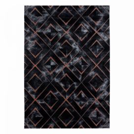 Ayyildiz Kusový koberec Naxos 3812 hnědá/černá 80x150 cm ATAN Nábytek
