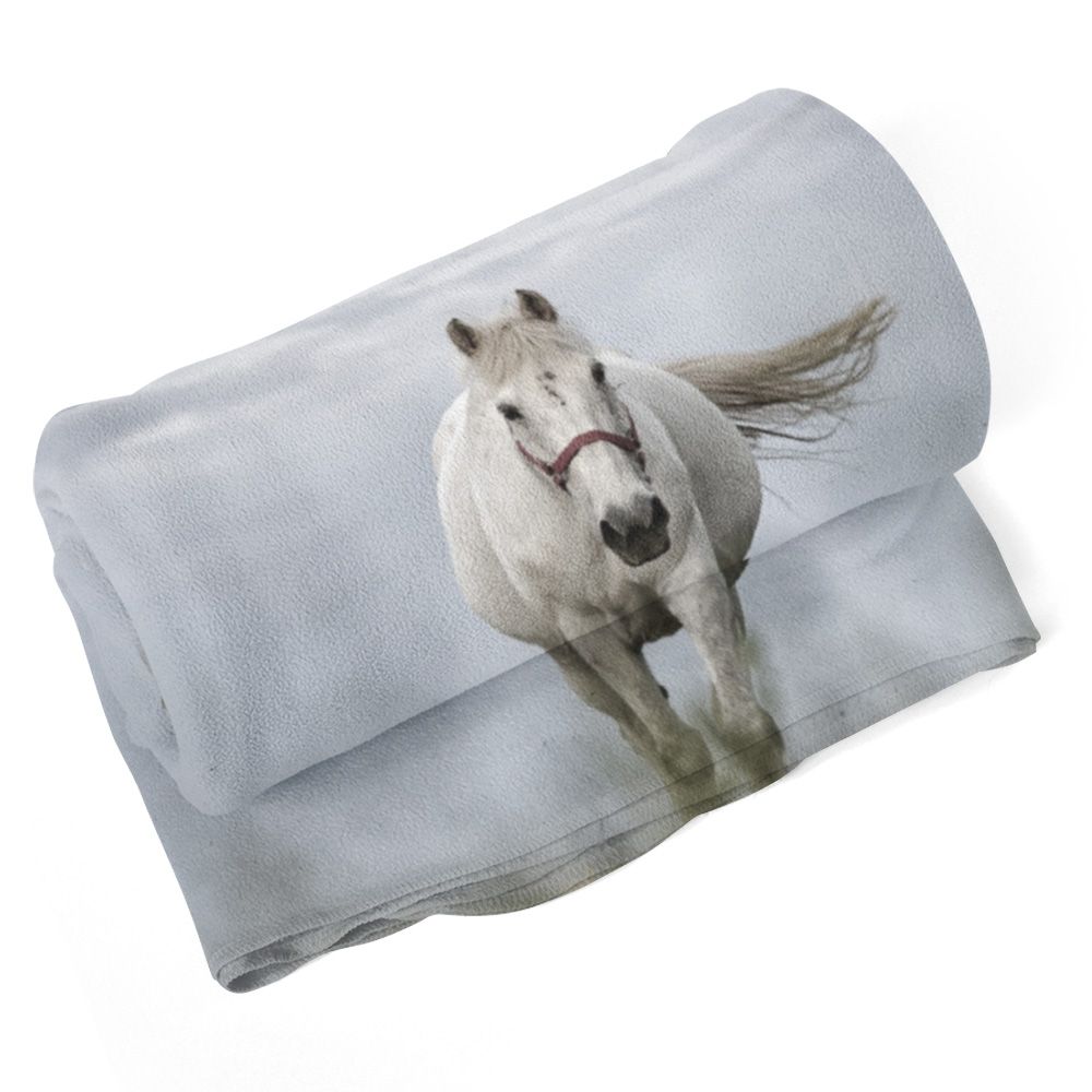Deka SABLIO - Bílý kůň 3 150x120 cm - E-shop Sablo s.r.o.