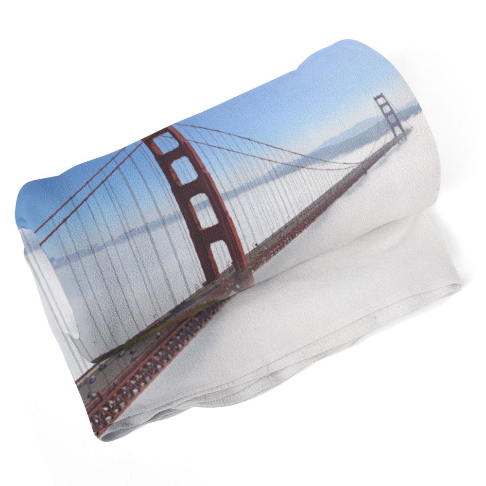Deka SABLIO - Golden Gate v mlze 190x140 cm - E-shop Sablo s.r.o.