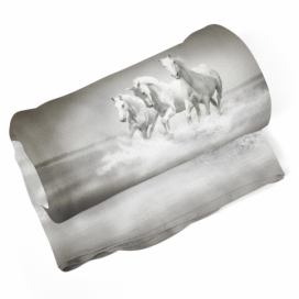 Deka SABLIO - Bílí koně 150x120 cm