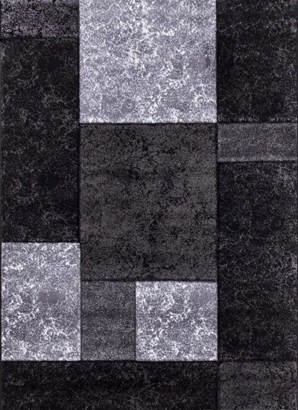 Ayyildiz Kusový koberec Hawaii 1330 – šedá/černá 80x150 cm - ATAN Nábytek