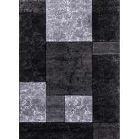 Ayyildiz Kusový koberec Hawaii 1330 – šedá/černá 80x150 cm