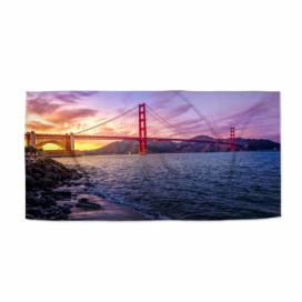 Ručník SABLIO - Golden Gate 5 30x50 cm