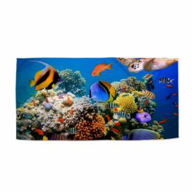 Ručník SABLIO - Korálový útes 70x140 cm