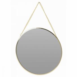 DekorStyle Nástěnné zrcadlo Kim 20 cm zlaté