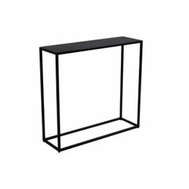 Nordic Design Černý kovový toaletní stolek Julia 100 x 30 cm