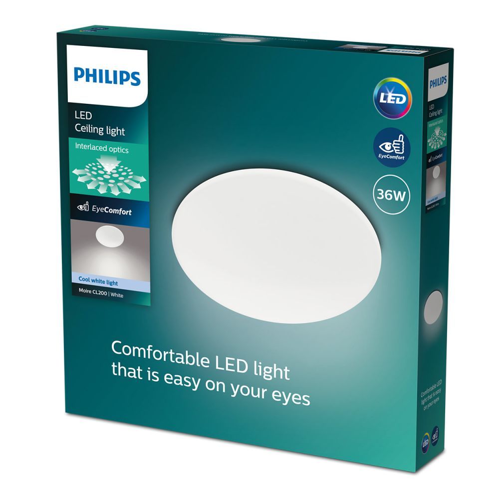 Philips 8719514431720 Moire stropní svítidlo LED 36W/3800lm 4000K bílá - Svítidla FEIM
