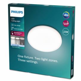 Philips 8719514431980 Ozziet stropní svítidlo LED 22W/2300lm 2700K bílá SceneSwitch