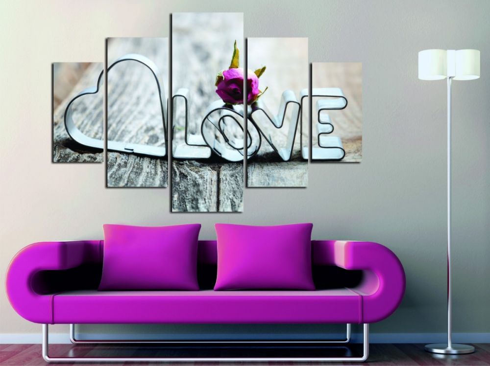 Hanah Home Vícedílný obraz Love II 92 x 56 cm - Houseland.cz