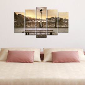 Hanah Home Vícedílný obraz Lampa 110x60 cm