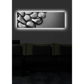 Hanah Home Obraz s led osvětlením Stone 90x30 cm