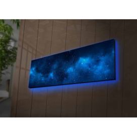 Hanah Home Obraz s led osvětlením Galaxie 90x30 cm