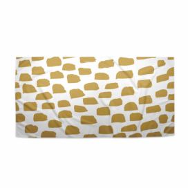 Ručník SABLIO - Zlaté tahy štětcem 30x50 cm