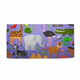 Ručník SABLIO - Animované safari 30x50 cm
