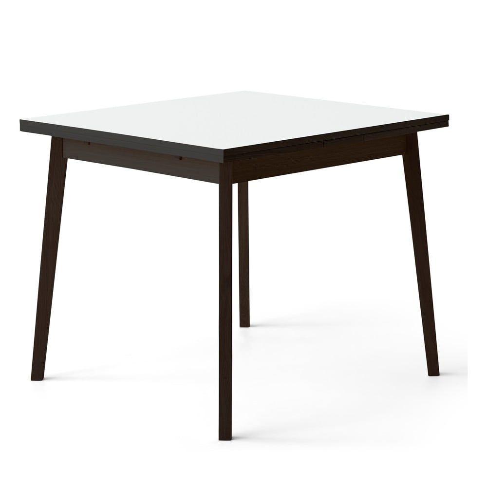 Černo-bílý rozkládací jídelní stůl v dubovém dekoru Hammel Single, 90 x 90 cm - Bonami.cz