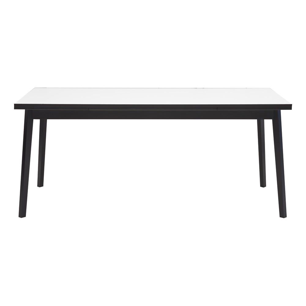 Černo-bílý rozkládací jídelní stůl v dubovém dekoru Hammel Single, 180 x 90 cm - Bonami.cz