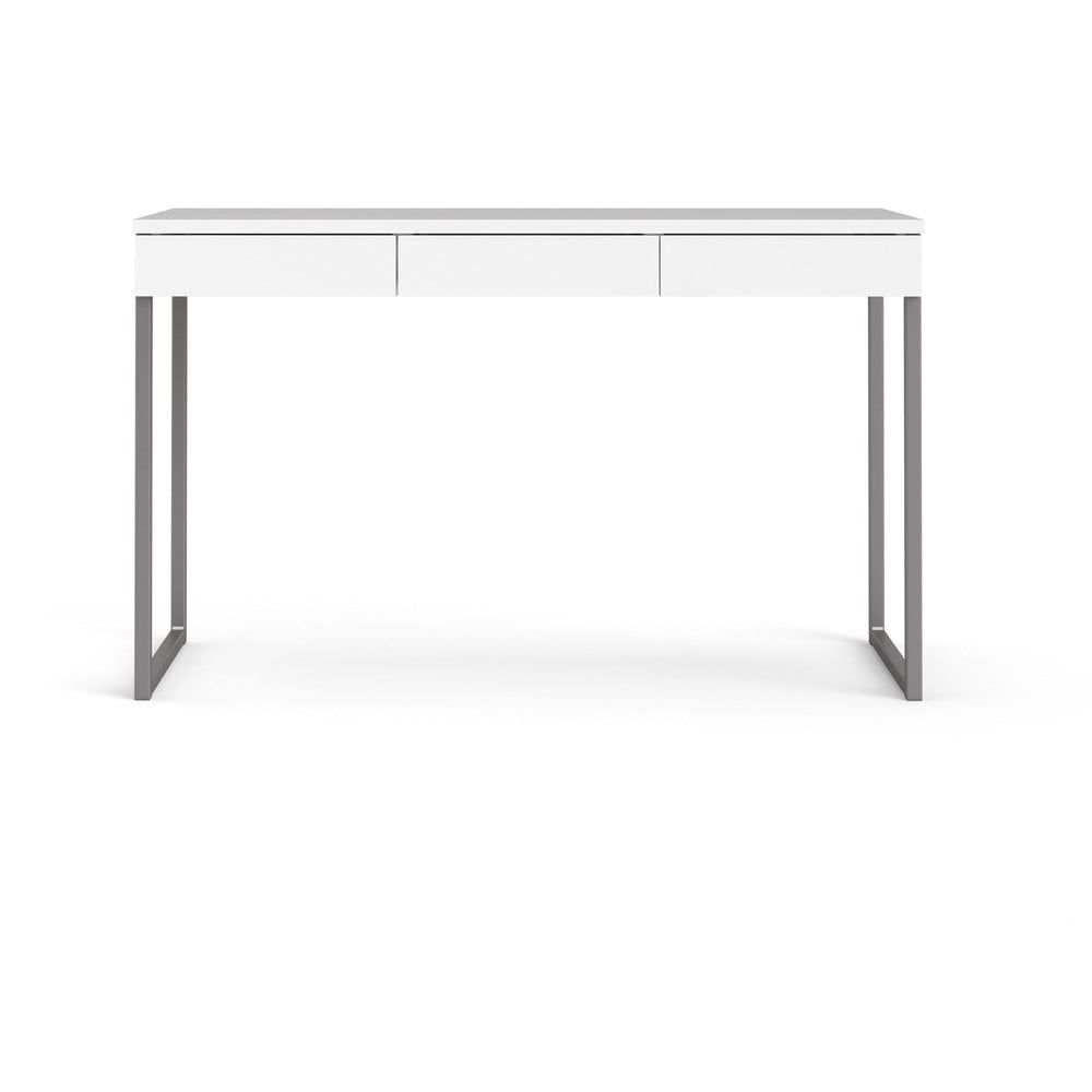 Bílý pracovní stůl Tvilum Function Plus, 126 x 52 cm - Bonami.cz