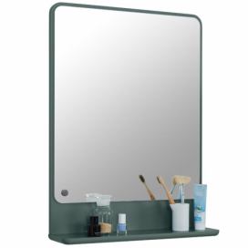 Tmavě zelené lakované koupelnové zrcadlo Tom Tailor Color Bath 70 x 52 cm