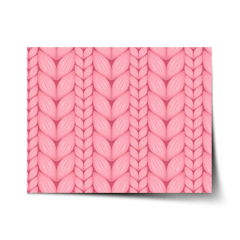 Plakát SABLIO - Růžové pletení 60x40 cm - E-shop Sablo s.r.o.