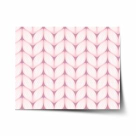 Plakát SABLIO -  Bledě růžové pletení 60x40 cm