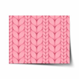 Plakát SABLIO - Růžové pletení 60x40 cm