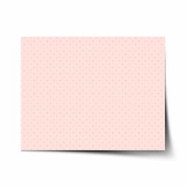 Plakát SABLIO - Růžové křížky na světle růžové 60x40 cm