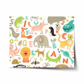 Plakát SABLIO - Zoo abeceda 60x40 cm