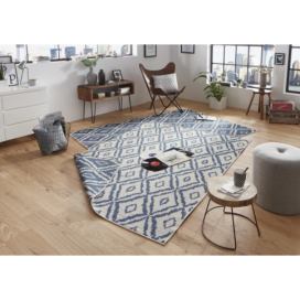 NORTHRUGS - Hanse Home koberce AKCE: 120x170 cm Kusový koberec Twin-Wendeteppiche 103137 blau creme - 120x170 cm