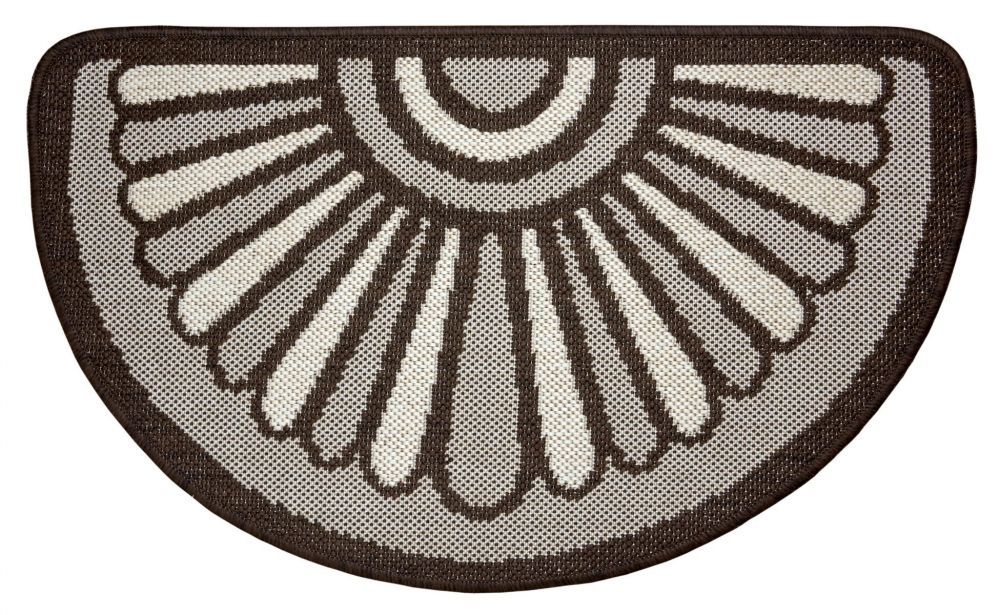 Hanse Home Collection koberce Protiskluzová rohožka Weave 105252 Taupe Brown Cream - 50x80 cm - Mujkoberec.cz