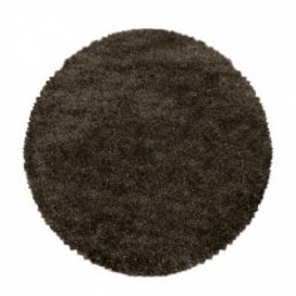 Ayyildiz koberce Kusový koberec Fluffy Shaggy 3500 brown kruh - 80x80 (průměr) kruh cm