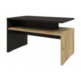 Casarredo Konferenční stolek ALORA – wenge/dub kraft zlatý