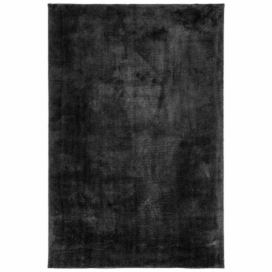 Nordic Living Antracitově šedý látkový koberec Amis 160 x 230 cm