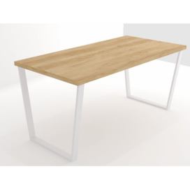 EGGER Nebraska podnož KONVEXNÍ bílá Rozměr stolu (d x š): 140 x 80 cm