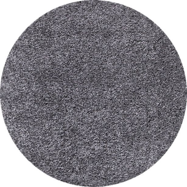 Ayyildiz Kruhový koberec Dream Shaggy 4000 – šedá 80x80 (průměr) kruh - ATAN Nábytek