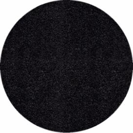 Ayyildiz Kruhový koberec Dream Shaggy 4000 – černá 80x80 (průměr) kruh ATAN Nábytek