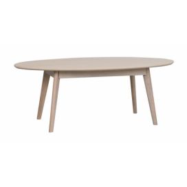 ROWICO konferenční stolek YUMI oválný světlý 130x65 cm
