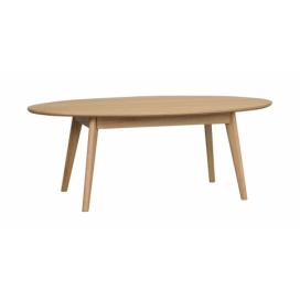ROWICO konferenční stolek YUMI oválný dub 130x65 cm