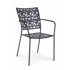 BIZZOTTO zahradní kovová jídelní židle KELSIE