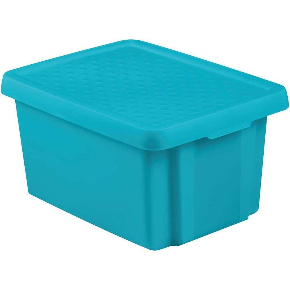 Modrý úložný box s víkem Curver Essentials, 16 l - Bonami.cz