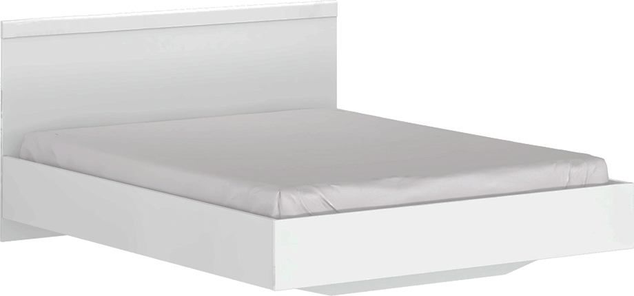 Manželská postel, 160x200, bílá, LINDY Mdum - M DUM.cz
