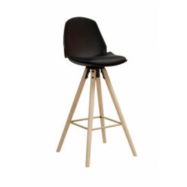  Barová židle Oslo černé dřevo