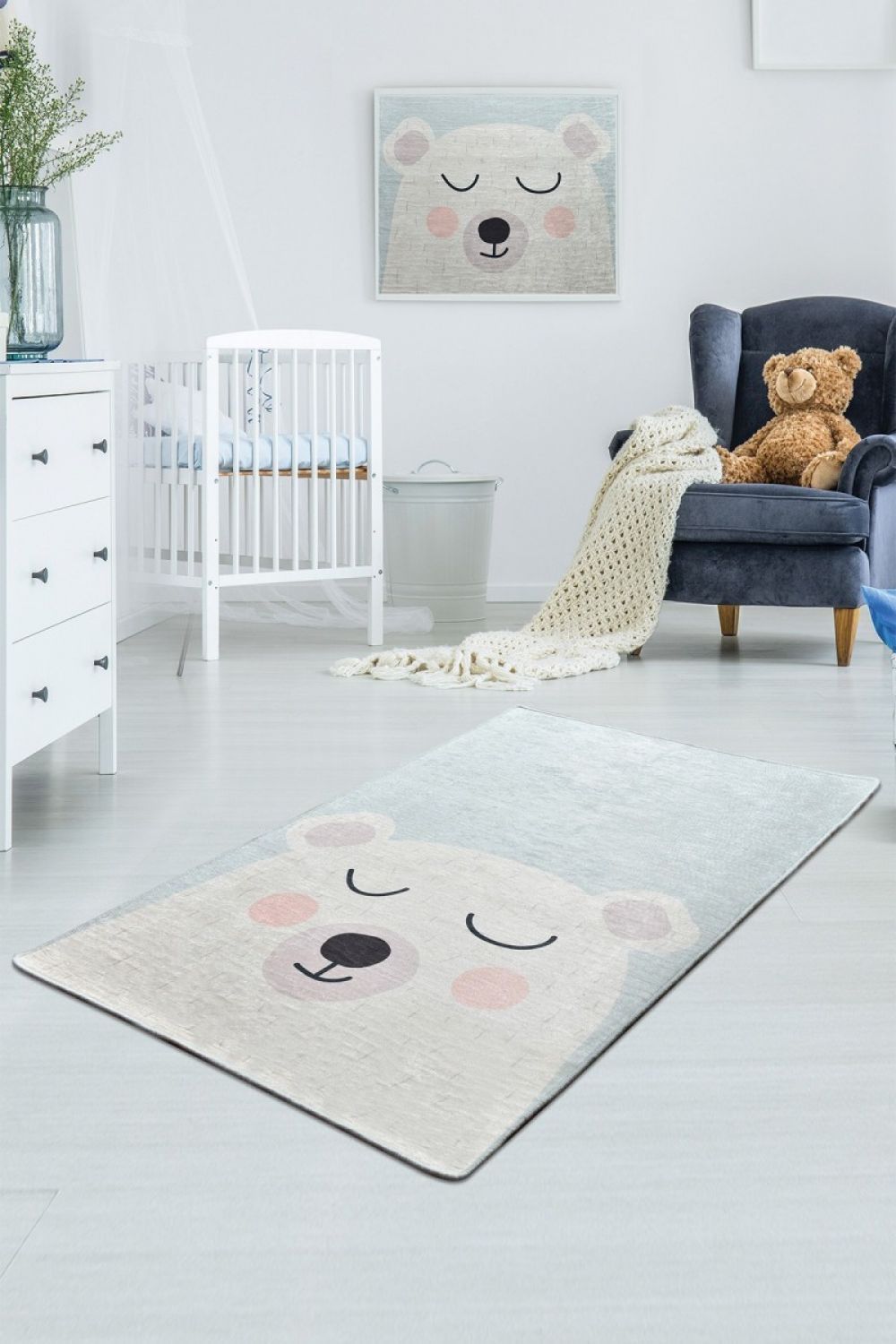 Conceptum Hypnose Dětský koberec Baby Bear 100x160 cm šedý - Houseland.cz