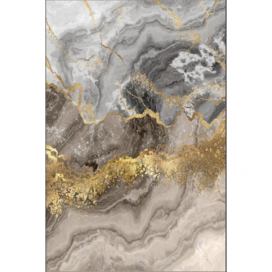 Conceptum Hypnose Koberec Marble 120x180 cm šedý/zlatý Houseland.cz