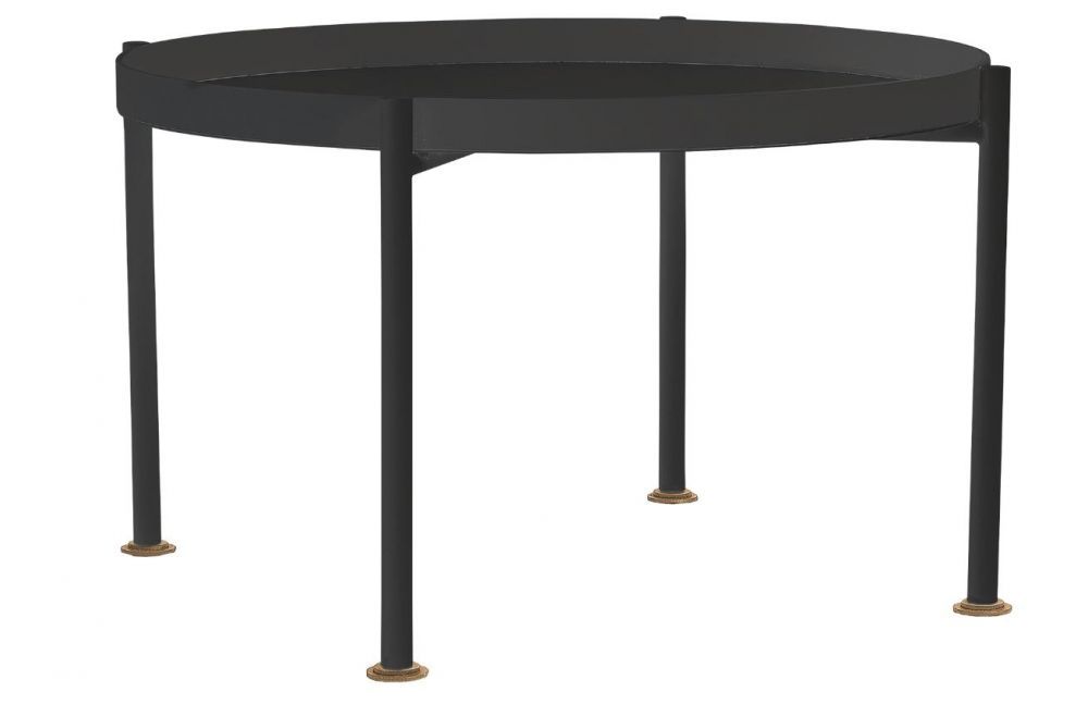 Nordic Design Černý kovový konferenční stolek Nollan 80 cm - Designovynabytek.cz