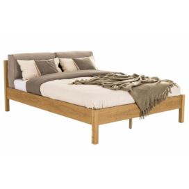 Designovynabytek.cz: Masivní dubová dvoulůžková postel Cioata Calvin 160 x 200 cm s opěrnými polštáři