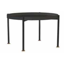 Nordic Design Černý kovový konferenční stolek Nollan 80 cm