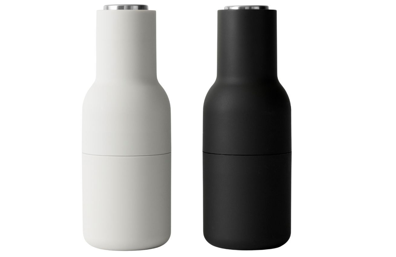 Audo CPH Set dvou šedo černých silikonových mlýnků na sůl a pepř AUDO GRINDER III. 20,5 cm - Designovynabytek.cz