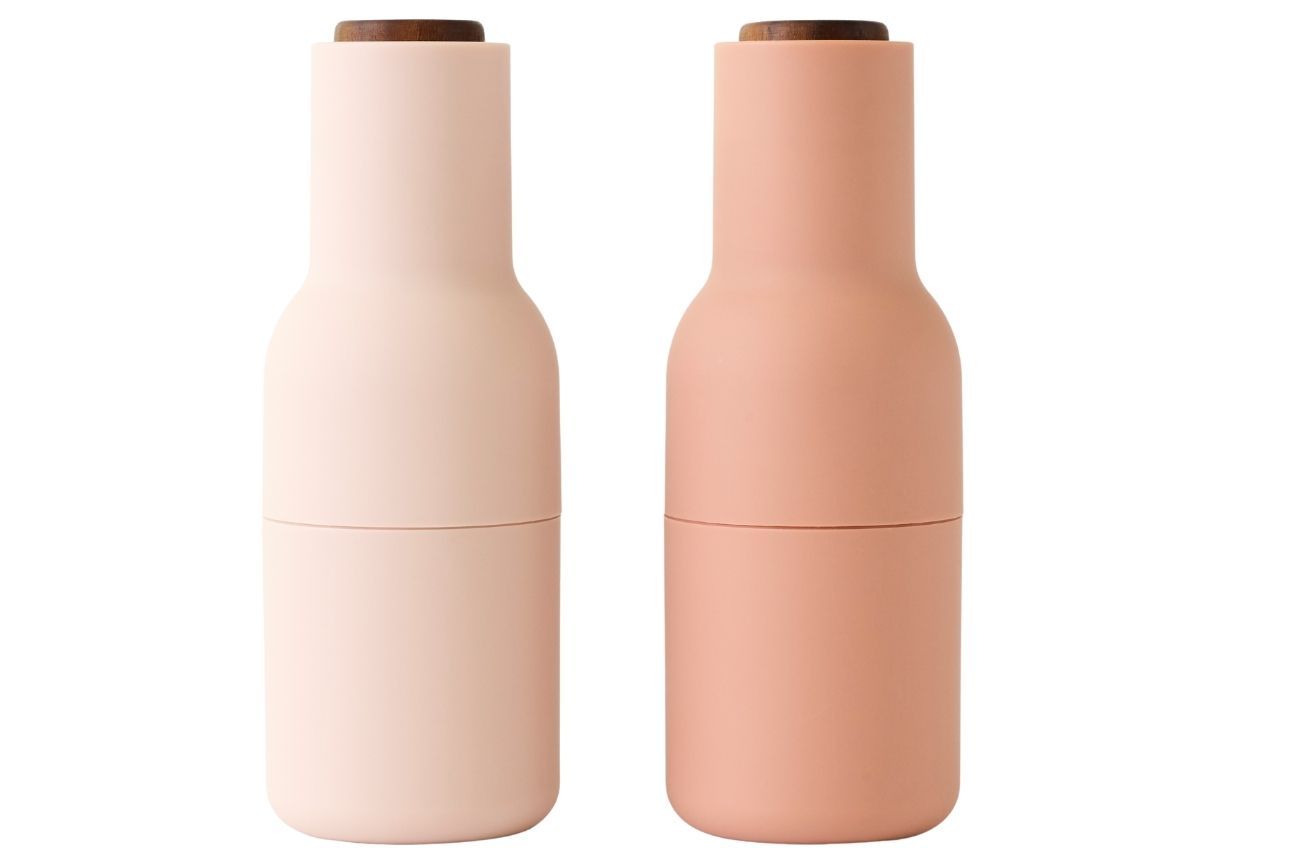 Audo CPH Set dvou pudrově růžových silikonových mlýnků na sůl a pepř AUDO GRINDER 20,5 cm - Designovynabytek.cz