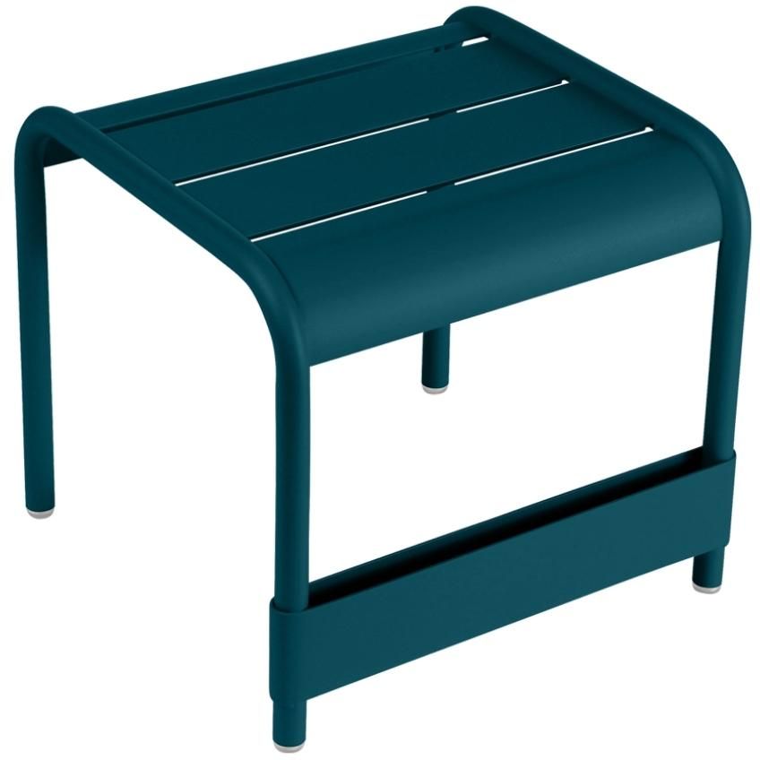 Modrý kovový zahradní odkládací stolek Fermob Luxembourg 44 x 42 cm - Designovynabytek.cz